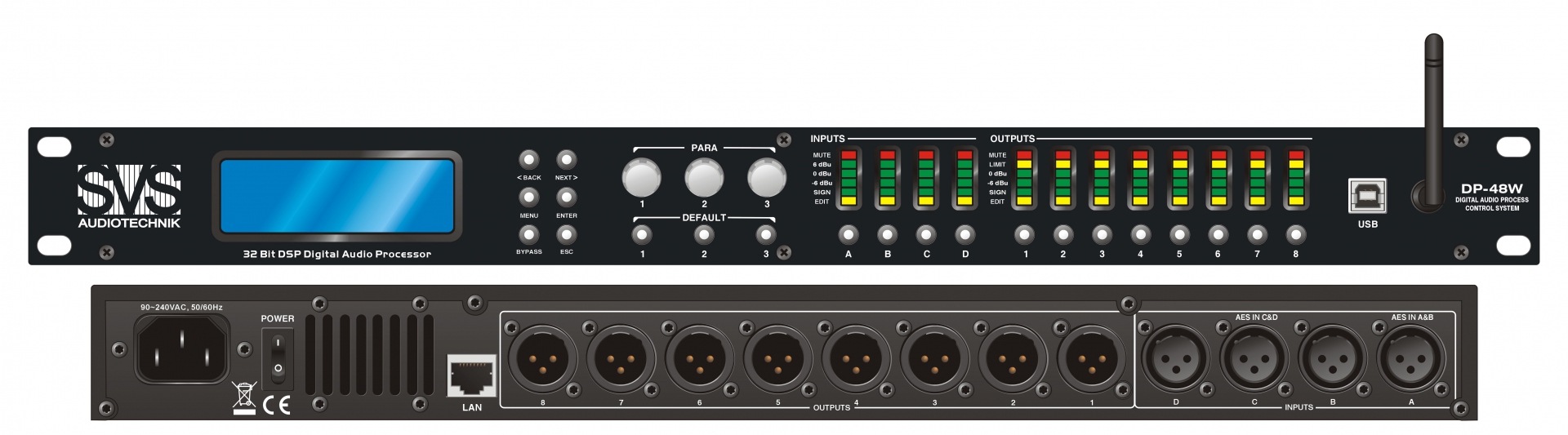 SVS Audiotechnik DP-48W Цифровой процессор: 4 входа 8 выходов в Тавде