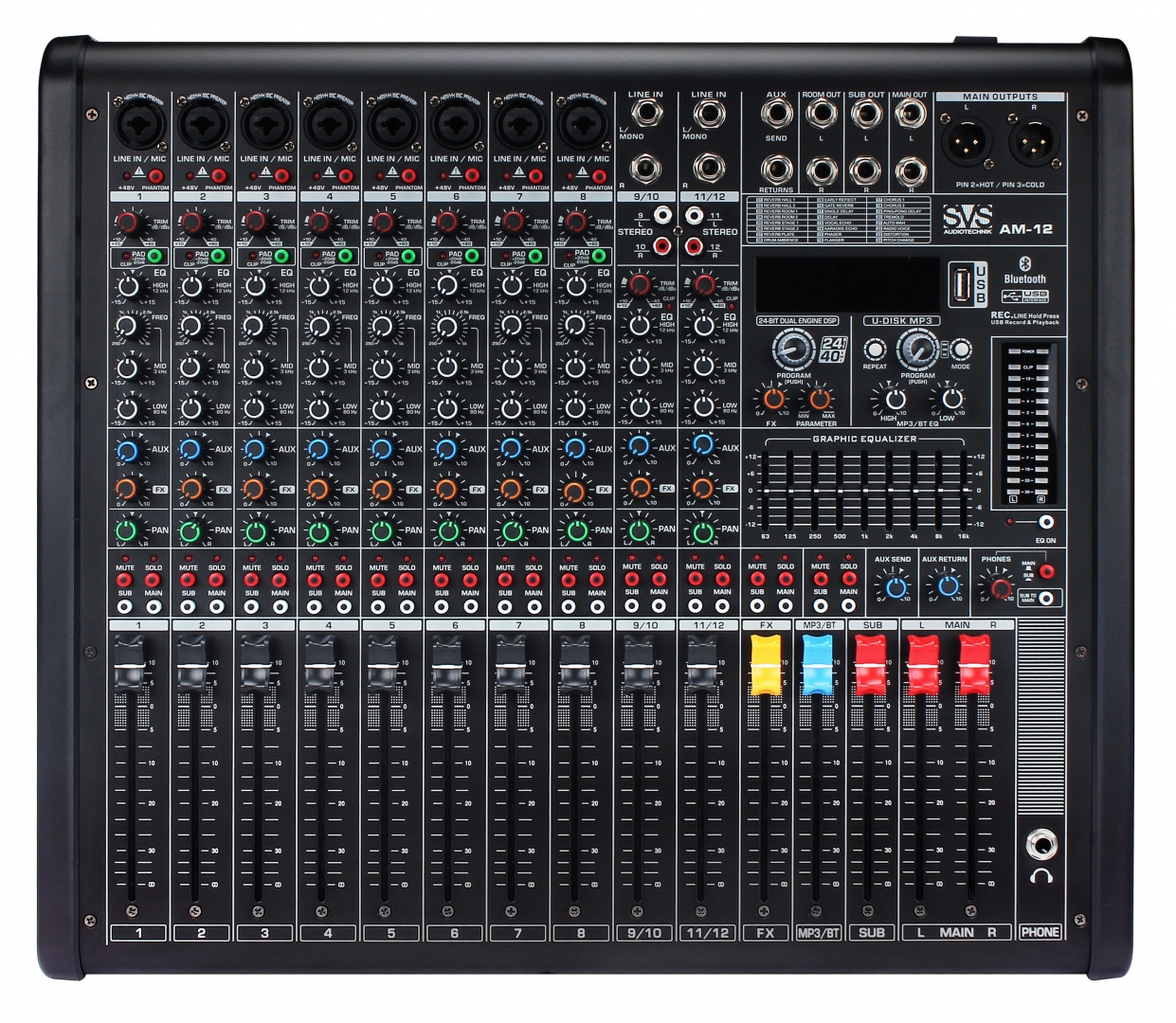 SVS Audiotechnik mixers AM-12 Микшерный пульт аналоговый, 12-канальный в Тавде