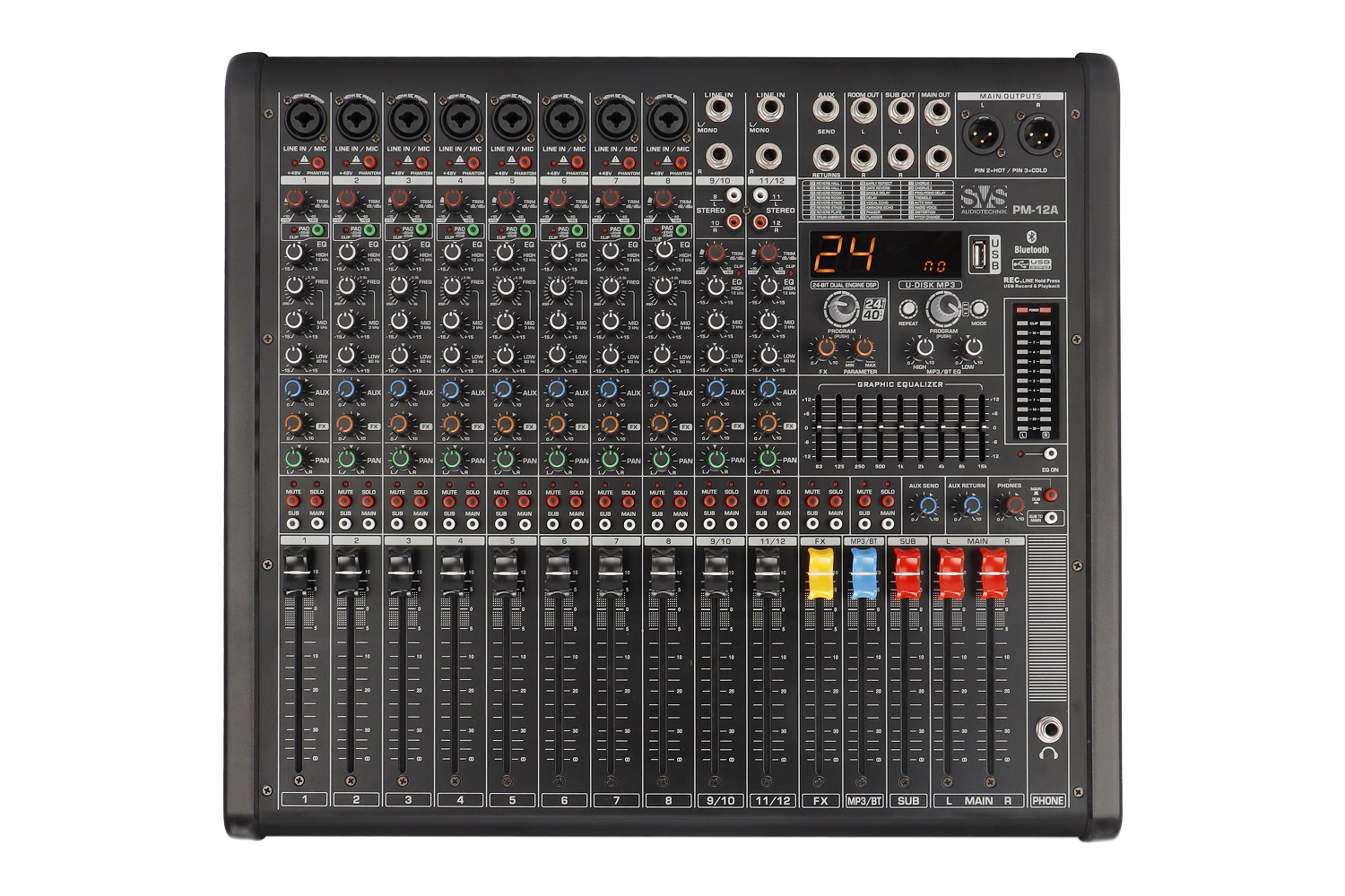 SVS Audiotechnik mixers PM-12A Активный аналоговый микшерный пульт, 12-канальный в Тавде